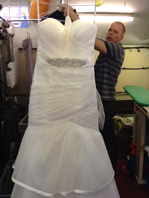 Wedding dress dry cleaning